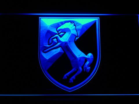 US Army 11th Armored Cavalry Regiment Blackhorse LED Neon Sign